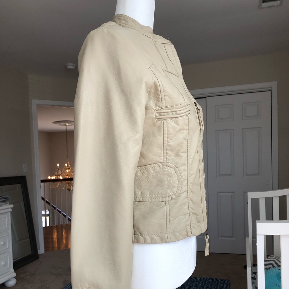 MAX STUDIO VEGAN LEATHER MOTO JACKET - Picture 2 of 8